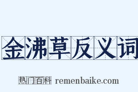 金沸草反义词是什么意思的图片